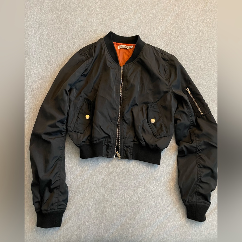 Fashion Nova Bomber Crop Jacket